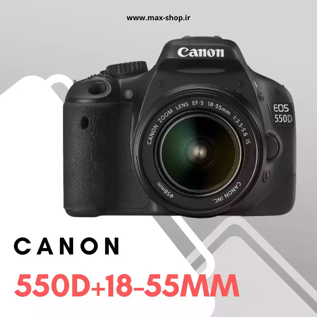 دوربین مبتدی کانن | Canon 550D+18-55mm دست دو